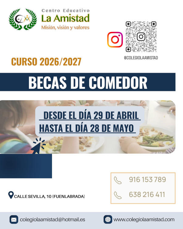 Becas Comedor 2026/2027